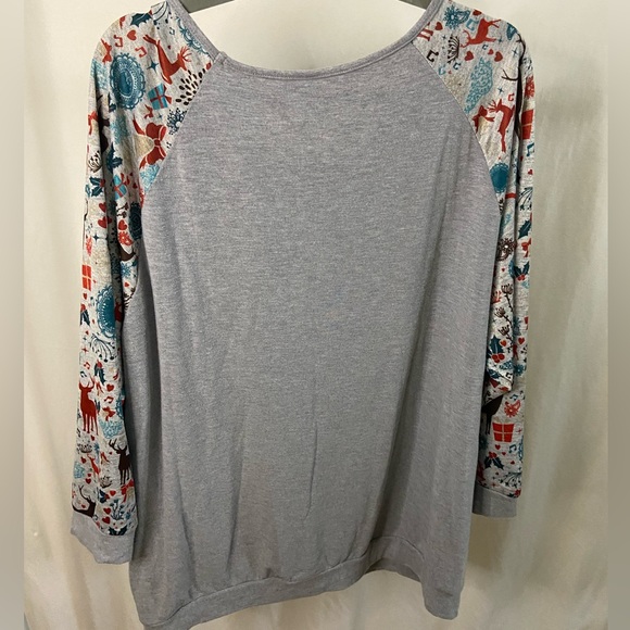 Allegrace Womens Plus Size Sweater Christmas Lightweight Pullover Tunic 24W - Picture 8 of 12